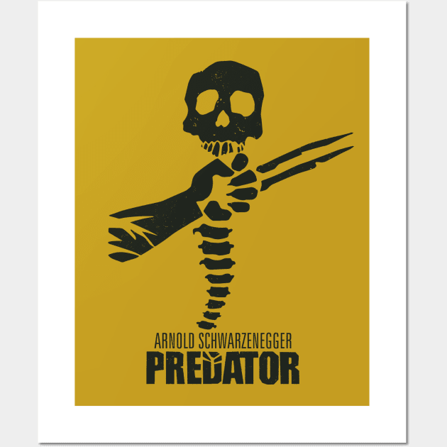 Predator: Skull & Spine Bouquet | Arnold Schwarzenegger Wall Art by thespookyfog